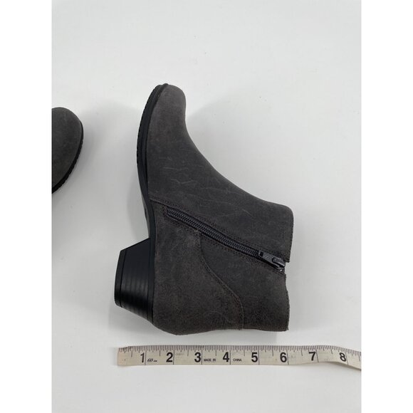 Abeo Melanie A-Line Womens Heeled Side Zip Ankle Boots Size 7.5 Leather Comfort - Picture 8 of 8